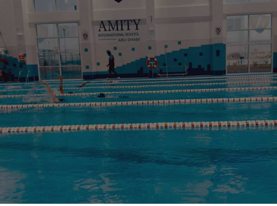 Indoor swimming pool at Amity International School Abu Dhabi