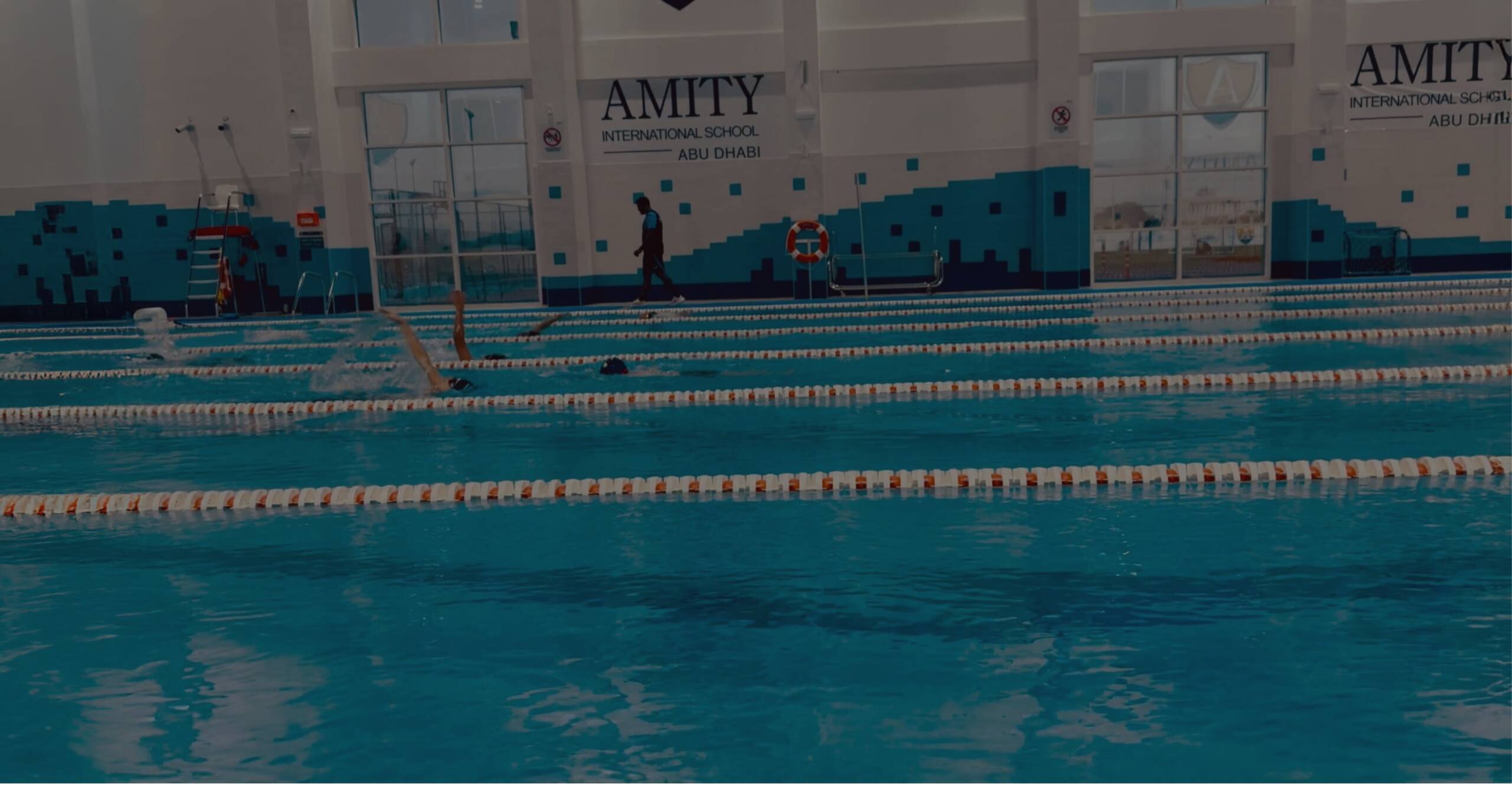 Indoor swimming pool at Amity International School Abu Dhabi